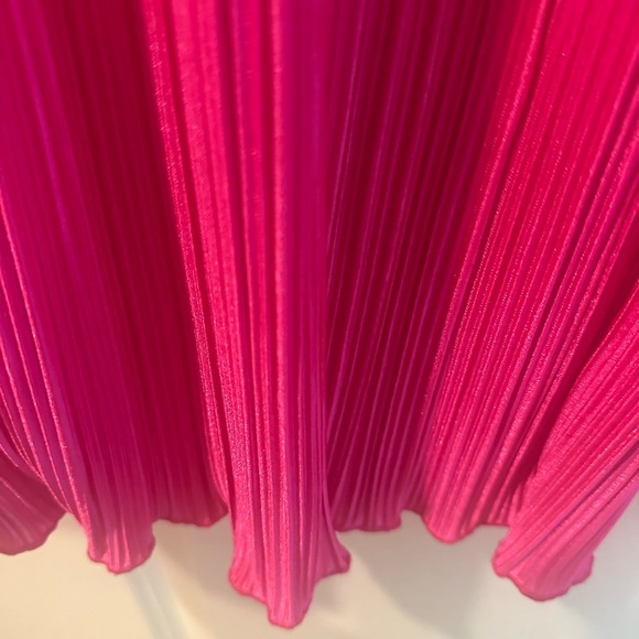 Good American Always Fits High Waist Plissé Fuchsia Pants  Sz 5/6 NWT 2x/3X - Picture 4 of 12